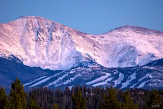 Parry Peak Bear Claw Winter Park at Sunset